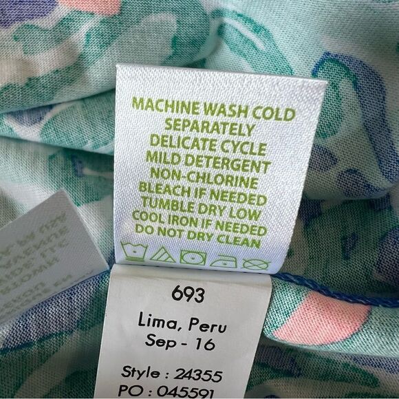 Lilly Pulitzer Riva Dress in Wade and Sea Blue Print - M - Picture 16 of 16